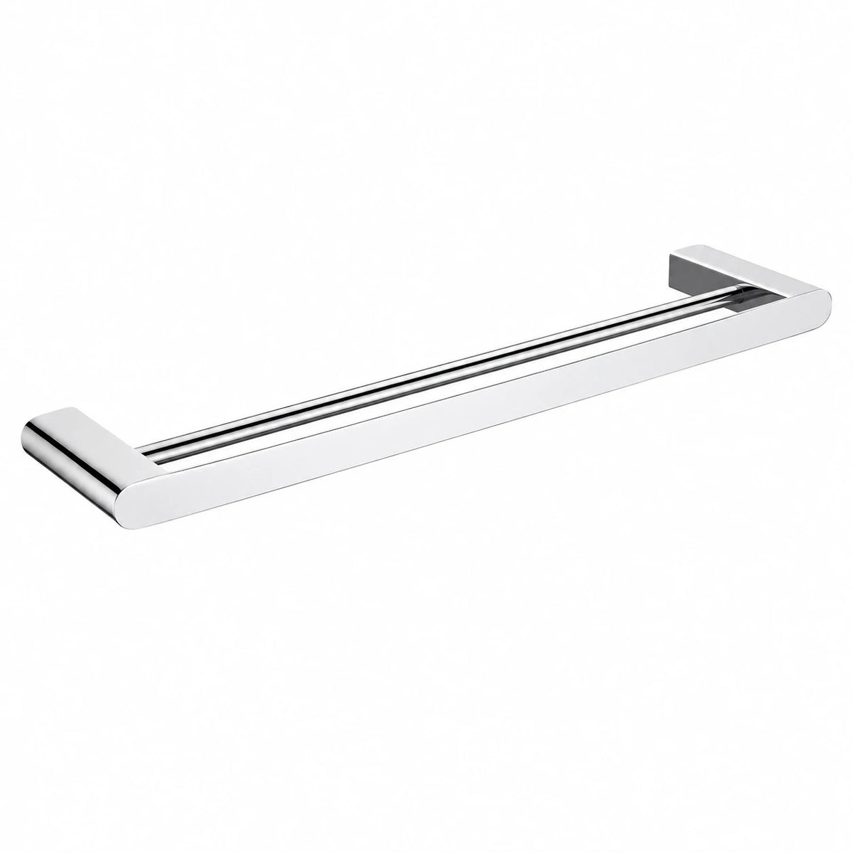 Chrome Double Towel Bar — wall-mounted SUS304 stainless steel bathroom hardware | SANIKB