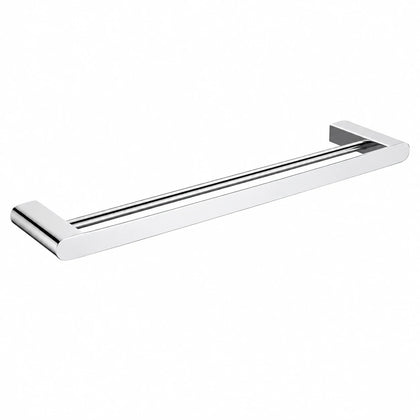Chrome Double Towel Bar — wall-mounted SUS304 stainless steel bathroom hardware | SANIKB
