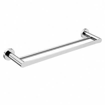 Chrome Double Towel Bar — wall-mounted SUS304 stainless steel bathroom hardware | SANIKB