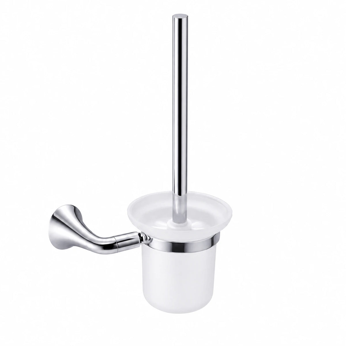 Chrome Toilet Brush Holder — wall-mounted SUS304 stainless steel bathroom hardware | SANIKB