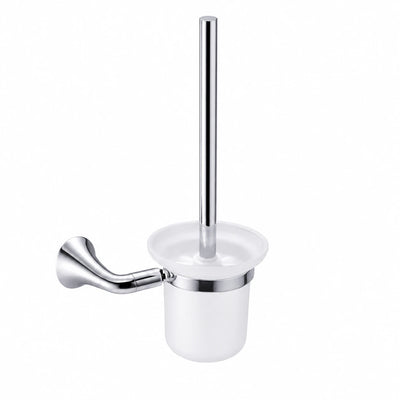 Chrome Toilet Brush Holder — wall-mounted SUS304 stainless steel bathroom hardware | SANIKB