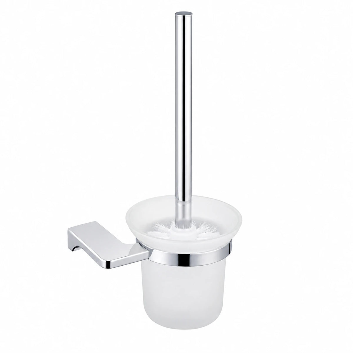 Chrome Toilet Brush Holder — wall-mounted SUS304 stainless steel bathroom hardware | SANIKB