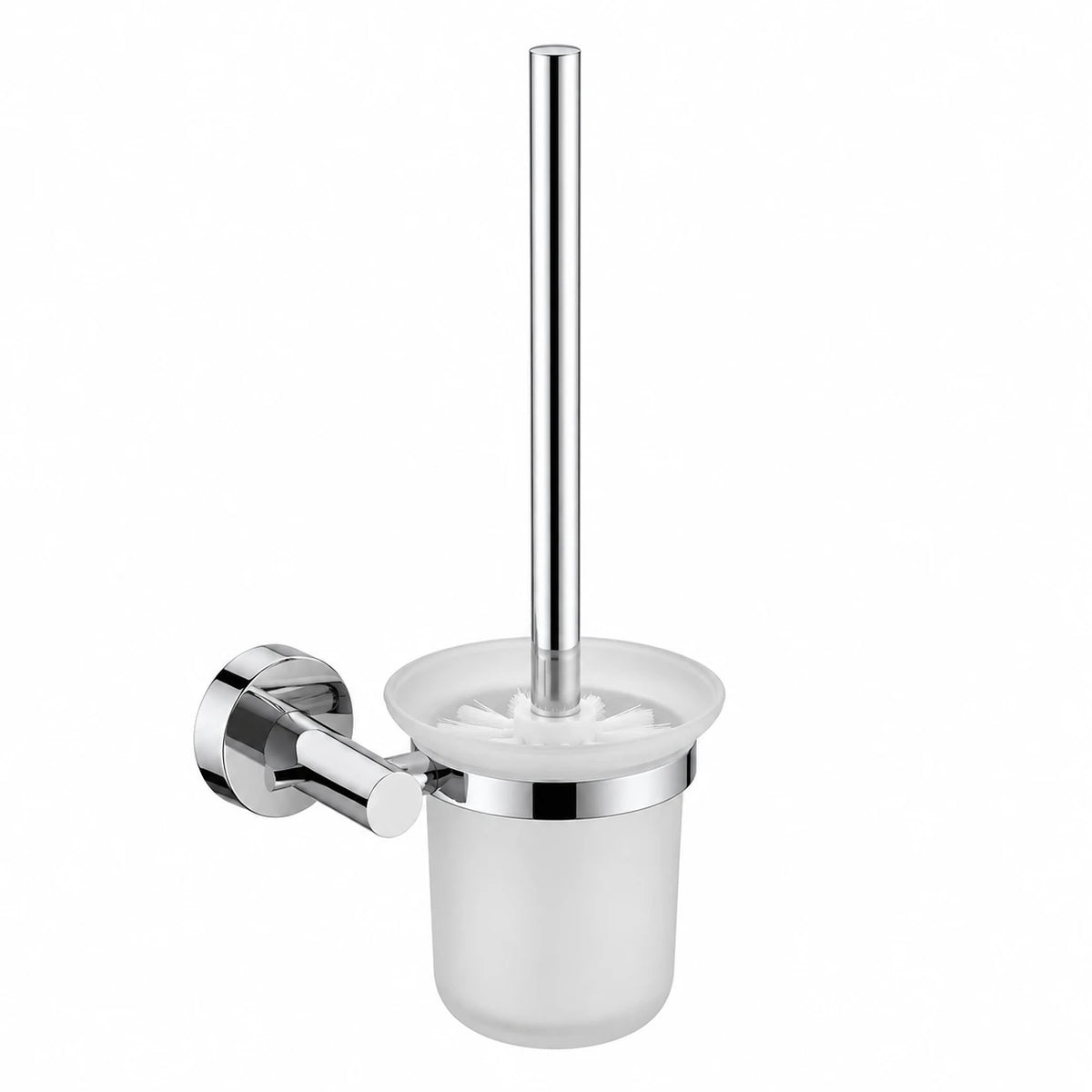 Chrome Toilet Brush Holder — wall-mounted SUS304 stainless steel bathroom hardware | SANIKB
