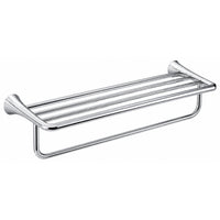 Square Chrome Towel Rack with Bar