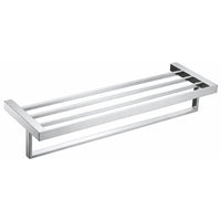 Modern Chrome Towel Rack with Bar