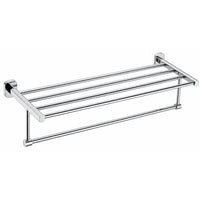 Single Chrome Towel Rack with Bar