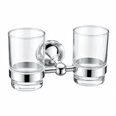 Chrome Tumbler Holder — wall-mounted SUS304 stainless steel bathroom hardware | SANIKB
