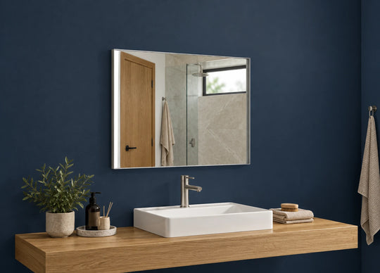 Clean Edge Rectangle LED Mirror — catalog detail view; KS-009-1008