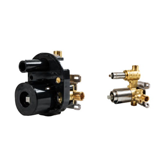 In-wall rough-in valve for Soft Wedge Brushed Gold Concealed Shower System with Handheld — SANIKB SP1007 22 43 1
