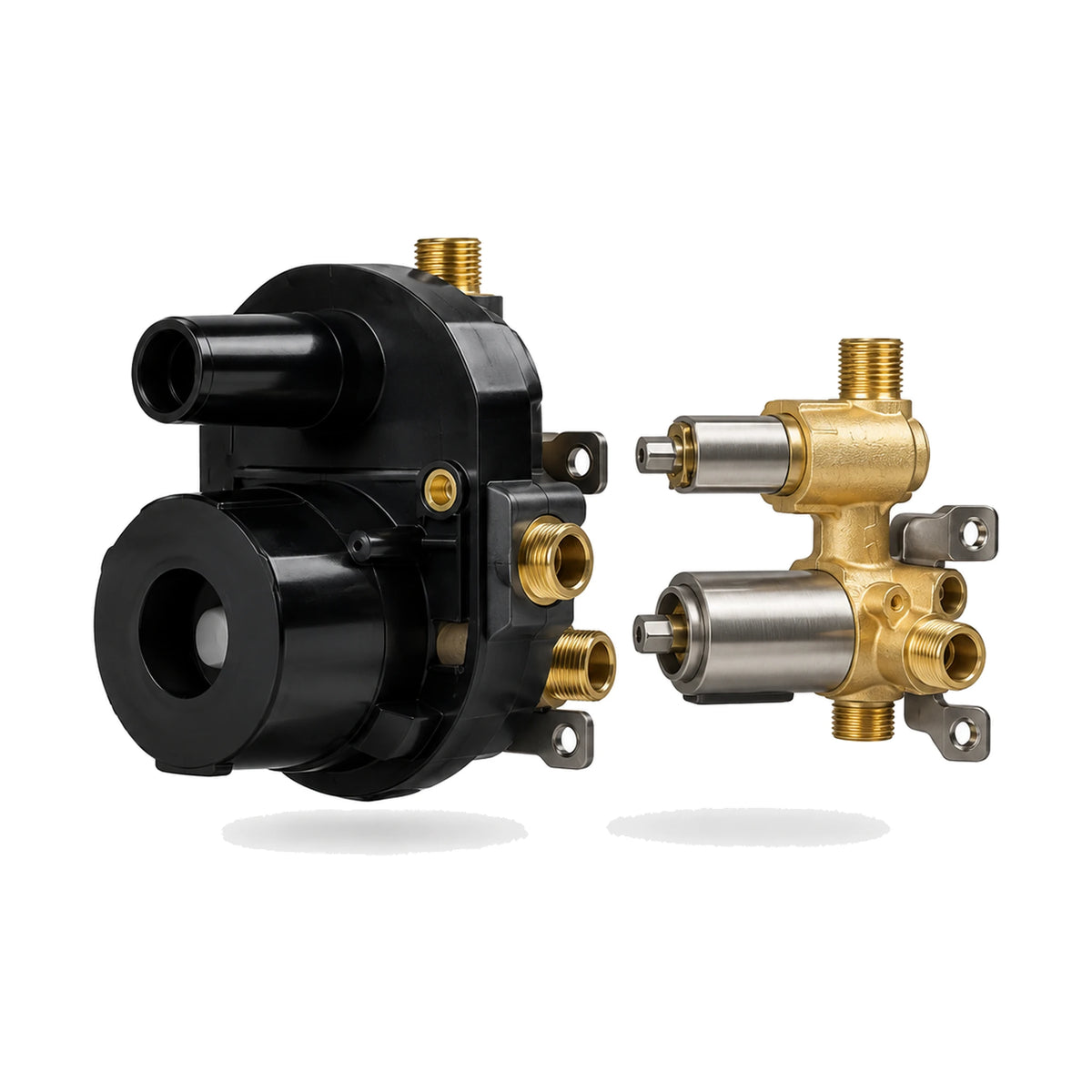 In-wall rough-in valve for Taper Blade Concealed Shower System with Rain Head & Handheld — SANIKB SP029A 22 45 1