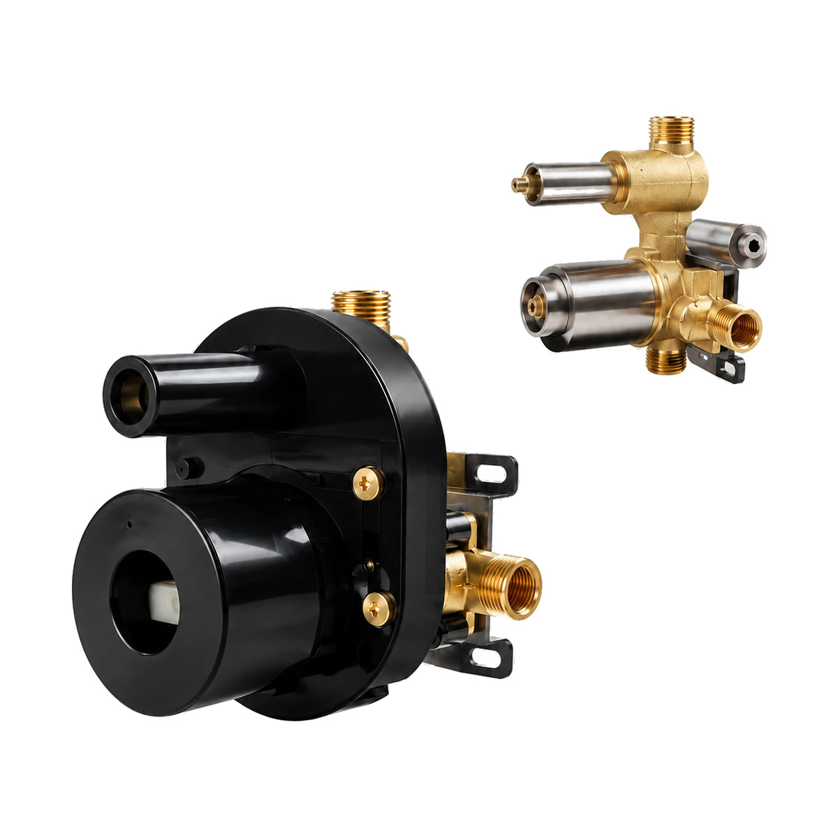 In-wall rough-in valve for Noir Gilt Concealed Shower System with Rain Head & Handheld — SANIKB S133A 22 47 2