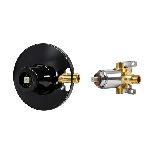 In-wall rough-in valve for Noir Sweep Concealed Shower System with Square Rain Head — SANIKB SP091 21 31 1