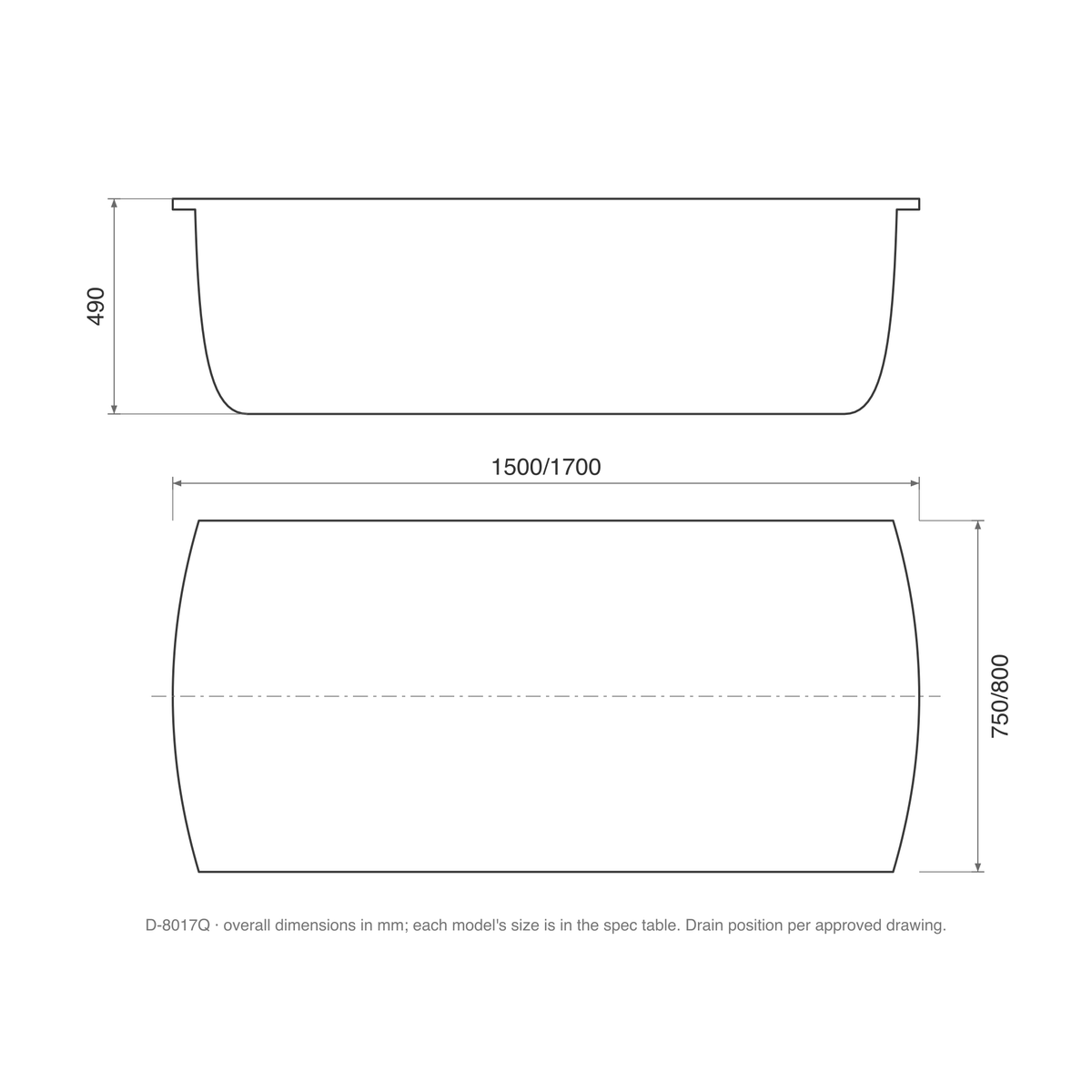 SANIKB D-8017Q dimension drawing