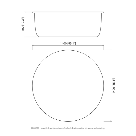 SANIKB D-8028Q dimension drawing