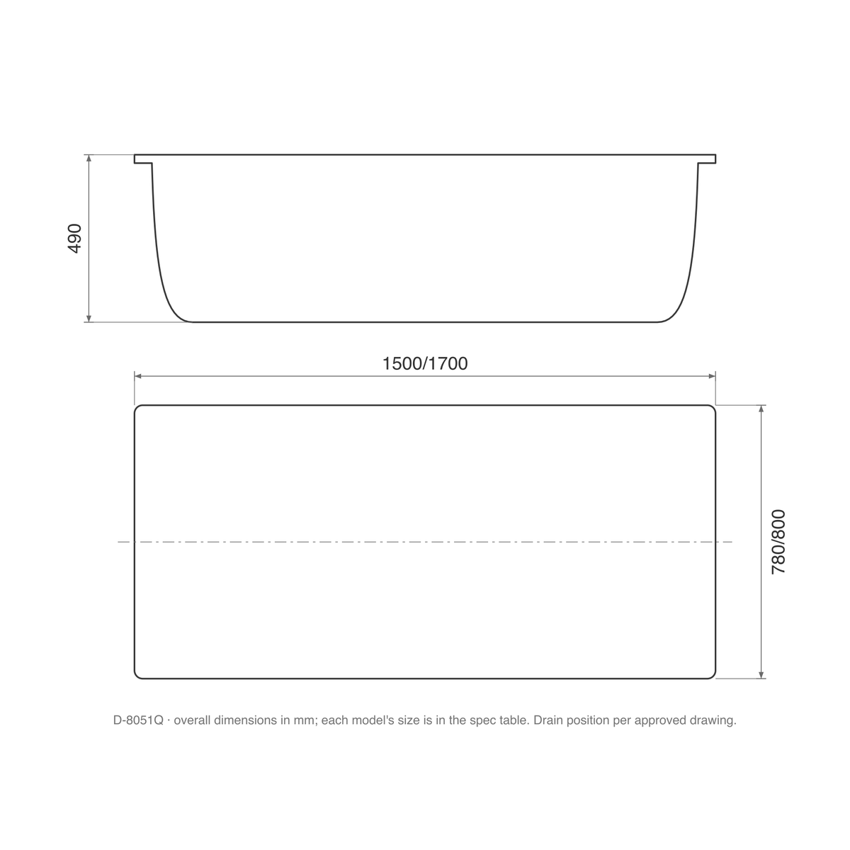 SANIKB D-8051Q dimension drawing