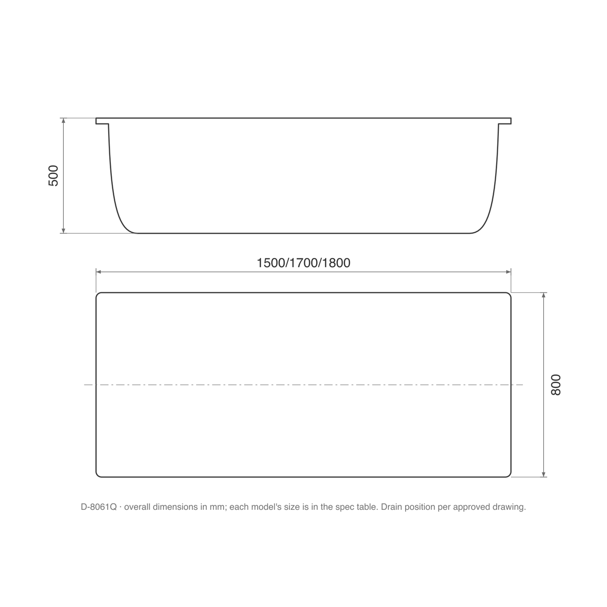 SANIKB D-8061Q dimension drawing