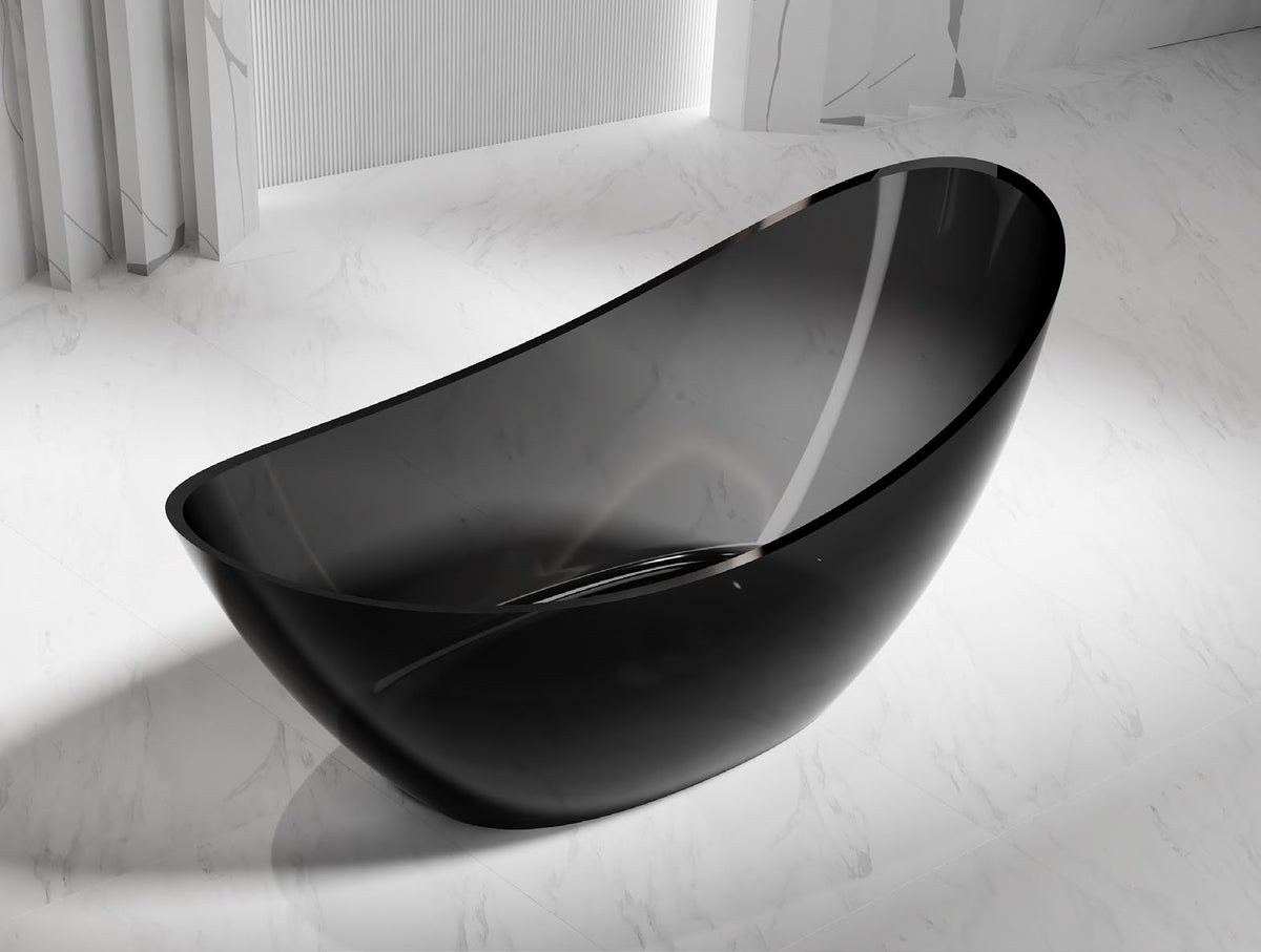 Dark High-Back Slipper Bathtub; original factory model XA-8808T catalogue detail view 1