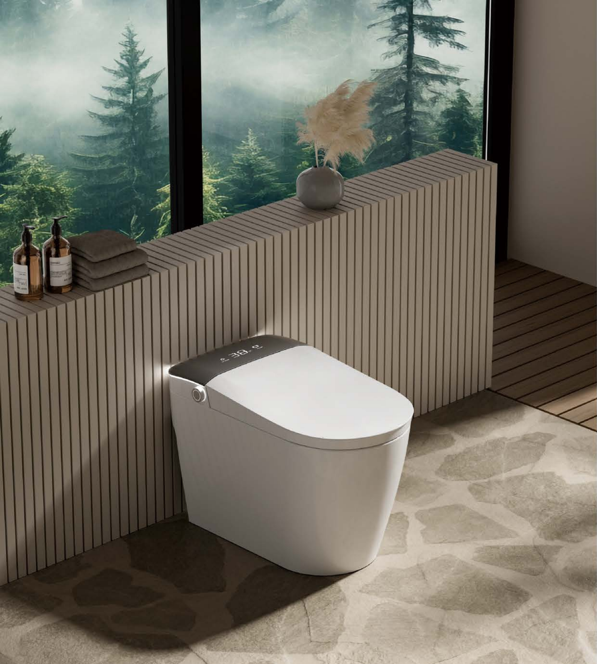 SANIKB H835 electric bidet toilet, installed scene