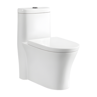 SANIKB HSJ-2390 26 inch swirl flush one piece toilet 10/12/16 inch rough in