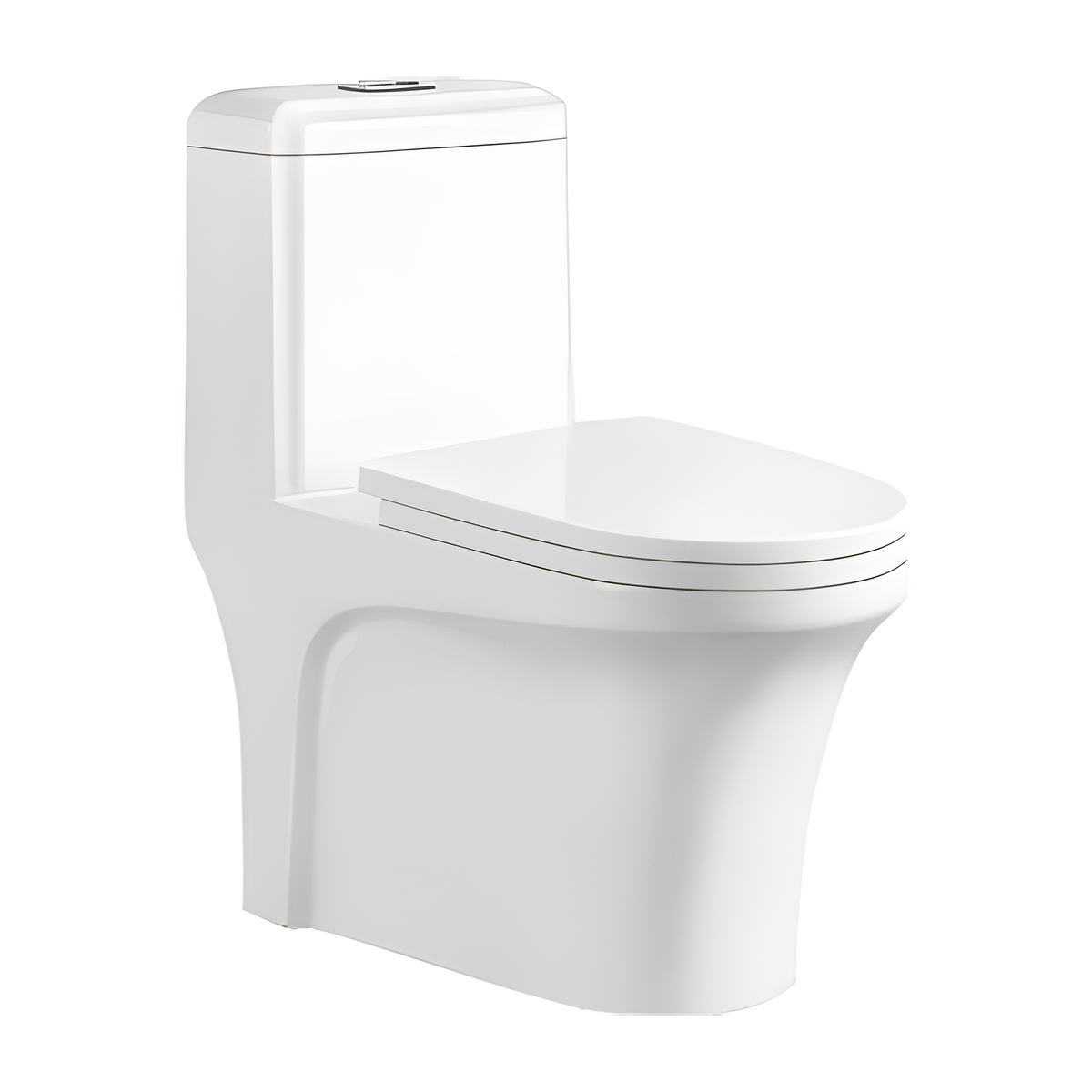 SANIKB HSJ-2401 26 inch rimless swirl flush one piece toilet 10/12/16 inch rough in