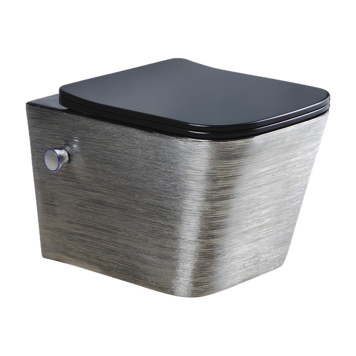SANIKB LJ-E03 wall-hung toilet, Brushed Silver