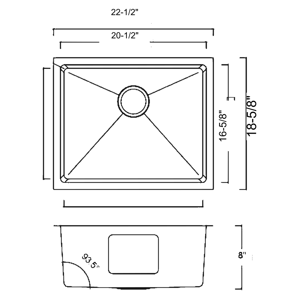 SANIKB MS2218 dimension drawing