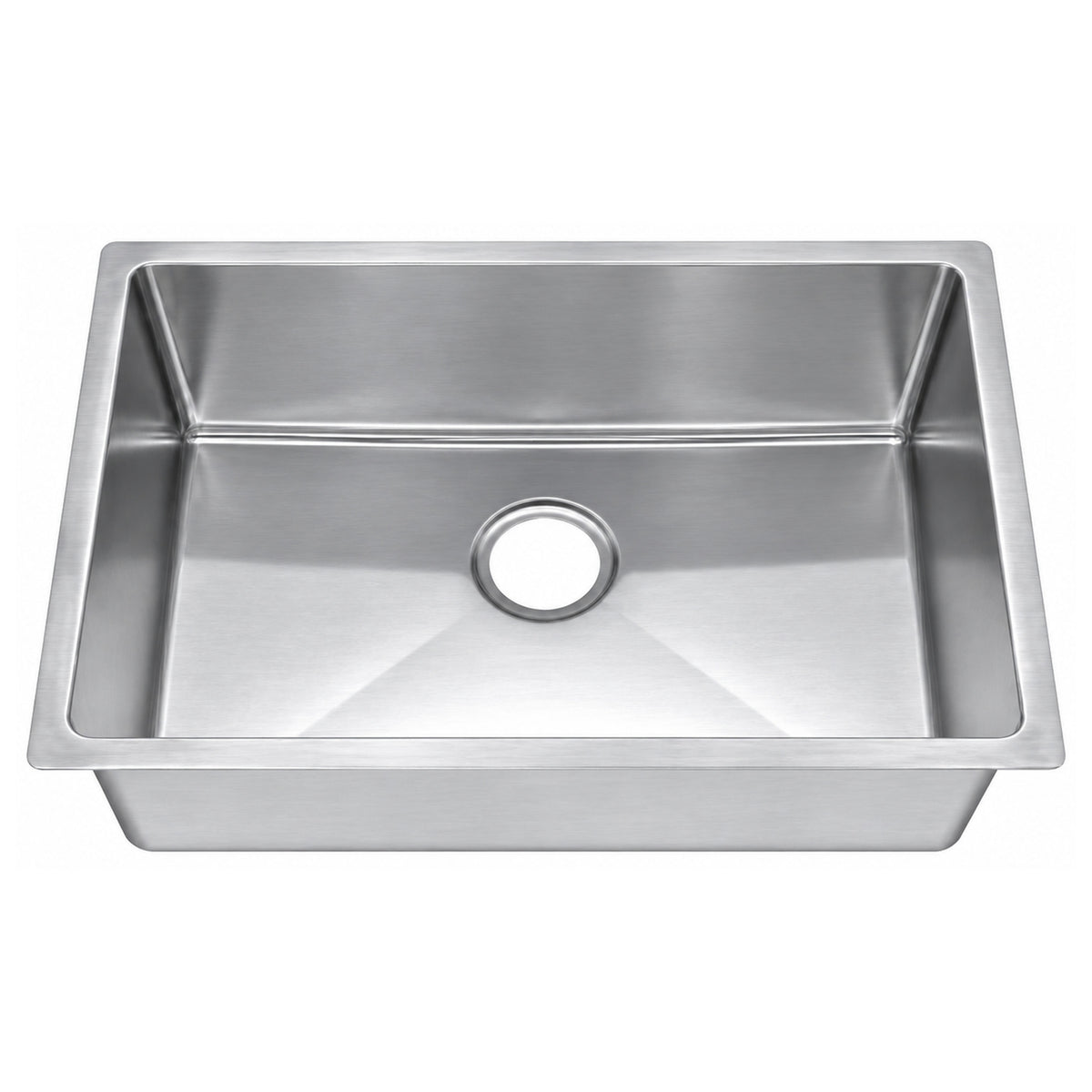 SANIKB MS2718 — 25 Inch Single Bowl Undermount Bar Sink 27x18, 304 Stainless Steel