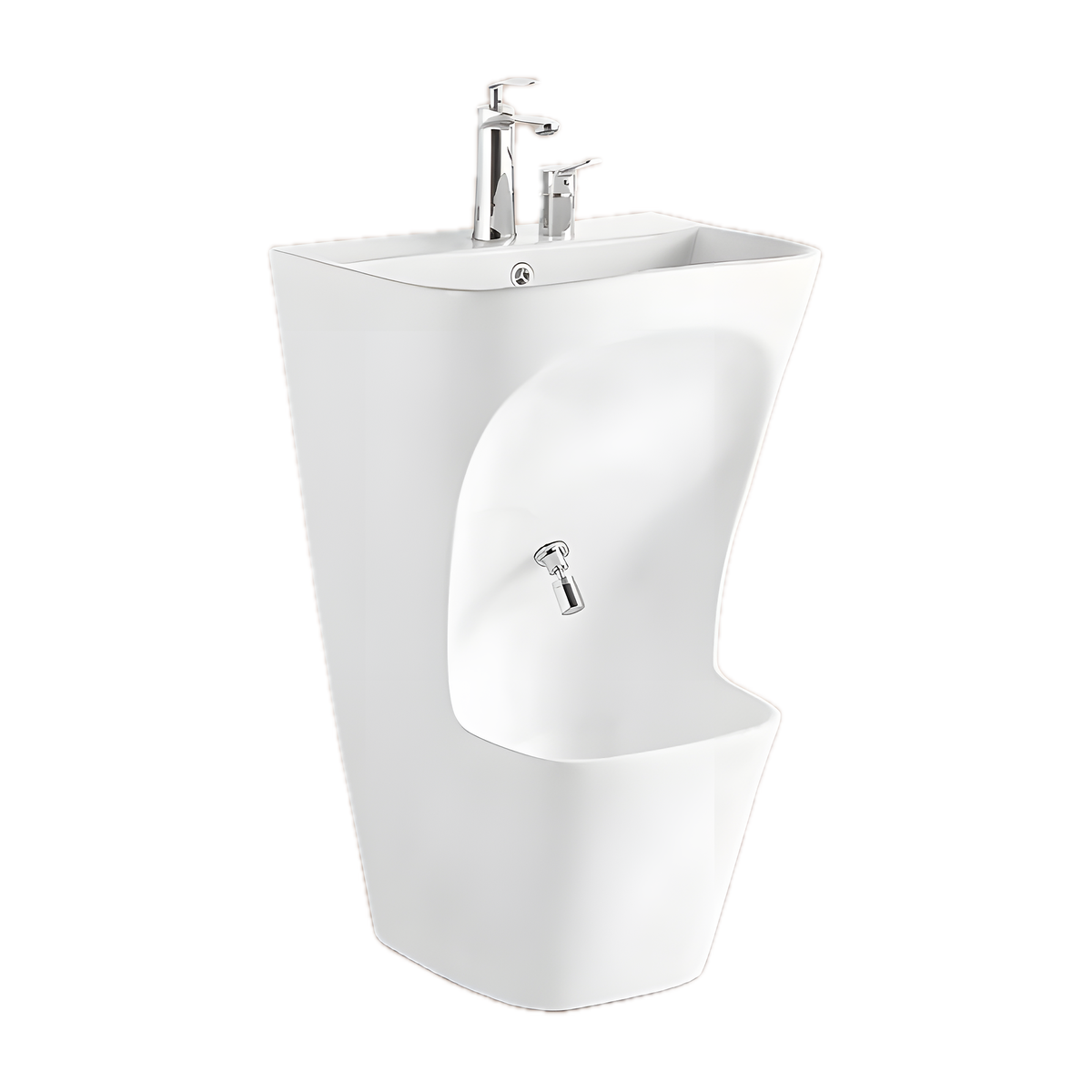 SANIKB NBK-282L 20 inch rectangular pedestal basin