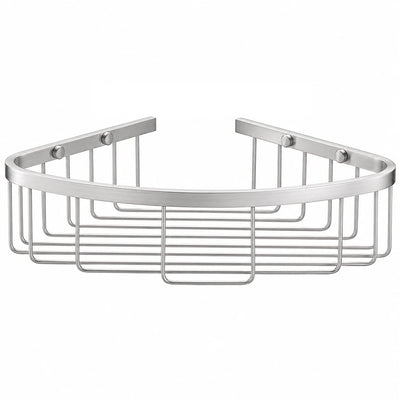 Polished Chrome Corner Basket — wall-mounted SUS304 stainless steel bathroom hardware | SANIKB