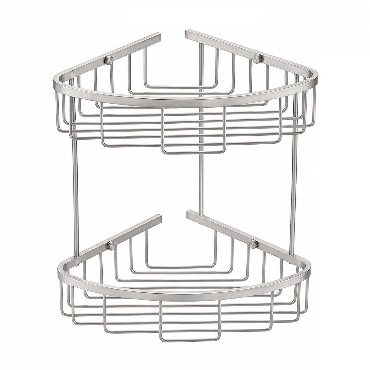 Polished Chrome Corner Basket — wall-mounted SUS304 stainless steel bathroom hardware | SANIKB