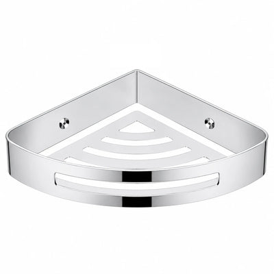 Polished Chrome Corner Basket — wall-mounted SUS304 stainless steel bathroom hardware | SANIKB