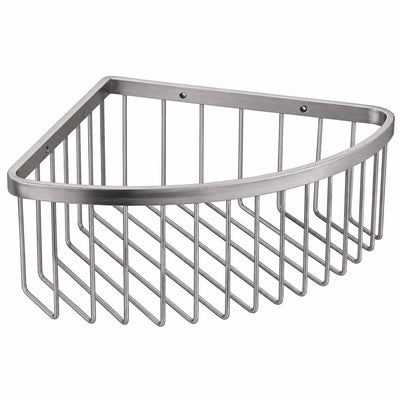 Polished Chrome Corner Basket — wall-mounted SUS304 stainless steel bathroom hardware | SANIKB