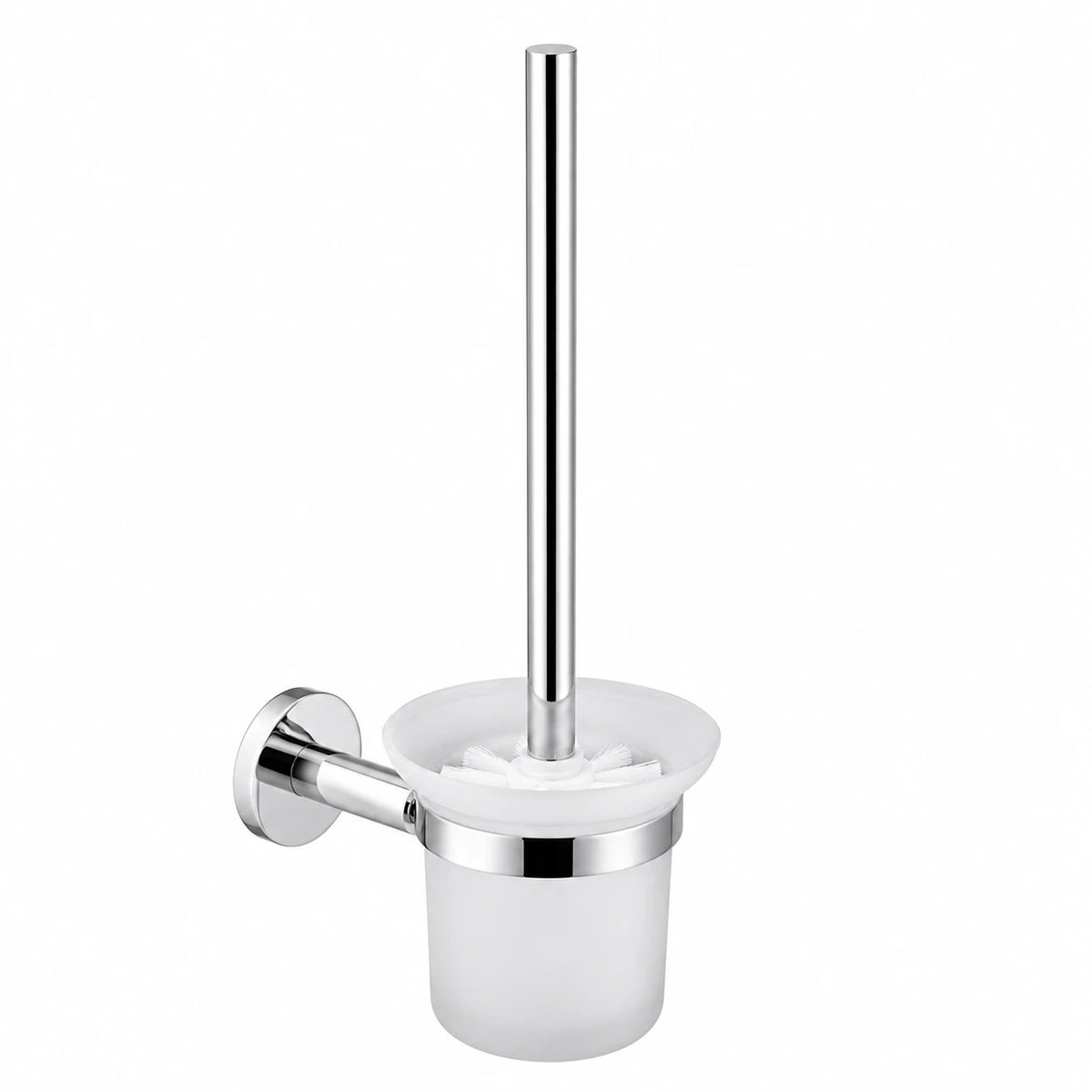 Polished Chrome Toilet Brush Holder — wall-mounted SUS304 stainless steel bathroom hardware | SANIKB