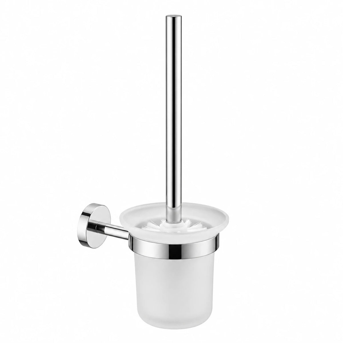 Polished Chrome Toilet Brush Holder — wall-mounted SUS304 stainless steel bathroom hardware | SANIKB