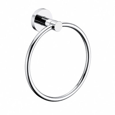 Polished Chrome Towel Ring — wall-mounted SUS304 stainless steel bathroom hardware | SANIKB