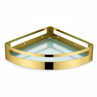 Polished Gold Corner Shower Basket
