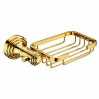 Polished Gold Soap Basket