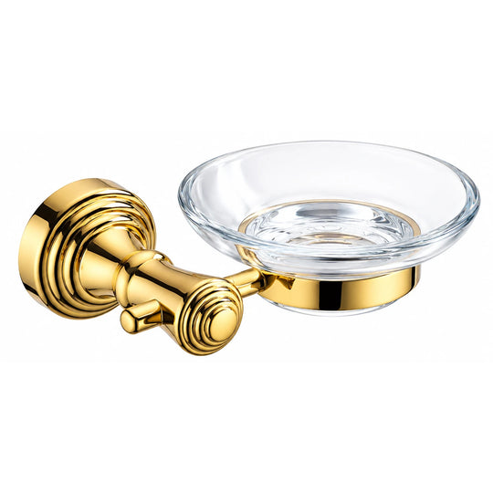 Polished Gold Soap Dish — wall-mounted SUS304 stainless steel bathroom hardware | SANIKB