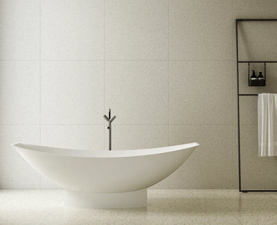 Raised End Boat Solid Surface Bathtub - T8991; complete model view