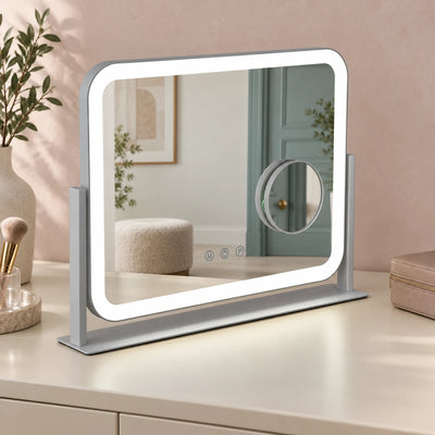 Rounded Ring Light LED Makeup Mirror — full product view; KS-HZ05
