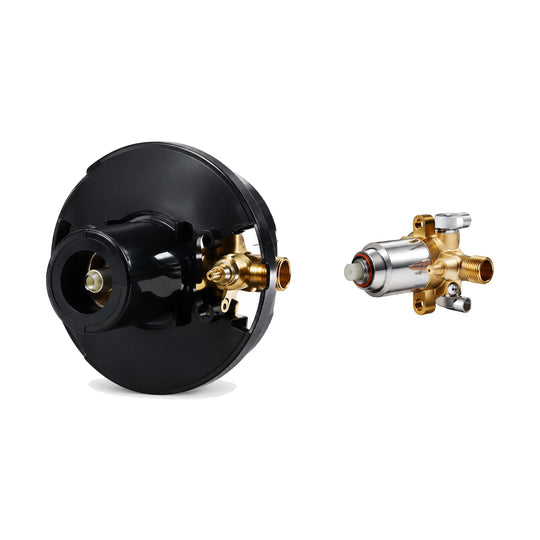 In-wall rough-in valve for Flat Ribbon Brushed Gold Shower Valve Trim Kit — SANIKB SP1003C 21 43 1