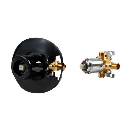 In-wall rough-in valve for Oval Pin Brushed Gold Shower Valve Trim Kit — SANIKB SP1010B 21 43 2
