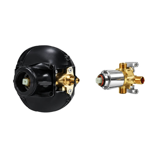 In-wall rough-in valve for Slant Cut Chrome & Rose Gold Shower Valve Trim Kit — SANIKB SP1014 21 59 2