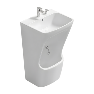 SANIKB SL-103 ceramic foot wash basin, white