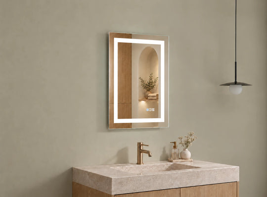 Tall Rectangle RGB Halo LED Mirror — catalog detail view; KS-009-1014