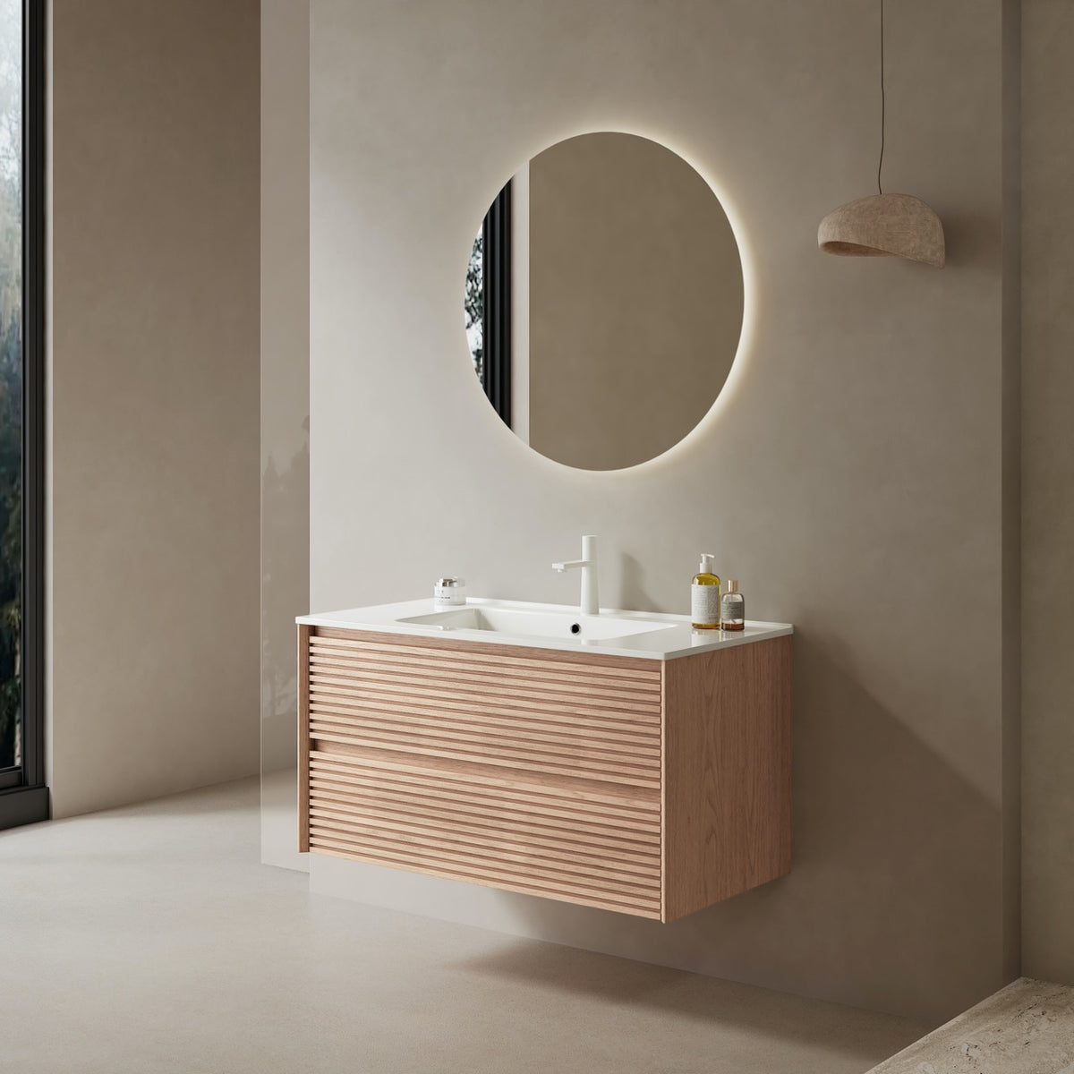 SANIKB BRON 36 inch Natural Walnut factory configuration reference