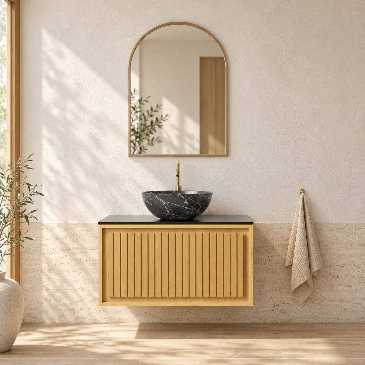 SANIKB KOLAS bathroom vanity in an illustrative bathroom setting