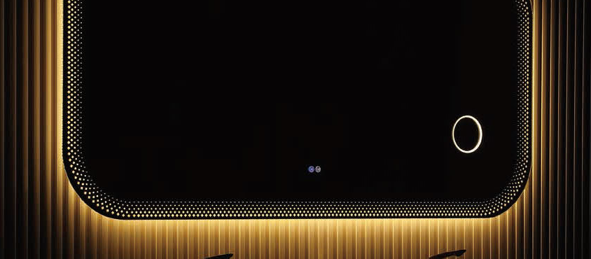 LD-5369 mirror edge, light and touch-symbol detail