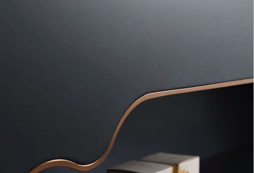 LD-5500 undulating lower storage-ledge detail