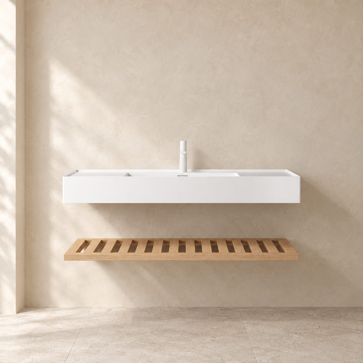 SANIKB LEDE bathroom vanity in an illustrative bathroom setting